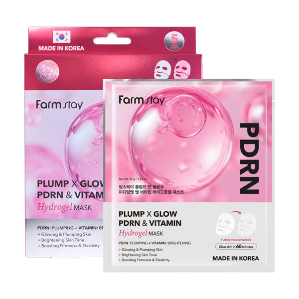 Plump X Glow PDRN &amp; Vitamin Hydrogel Mask 5 Pack