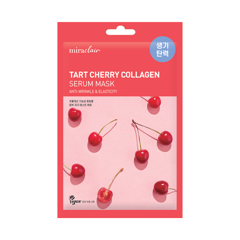 Tart Cherry Collagen Serum Mask 10 Pack